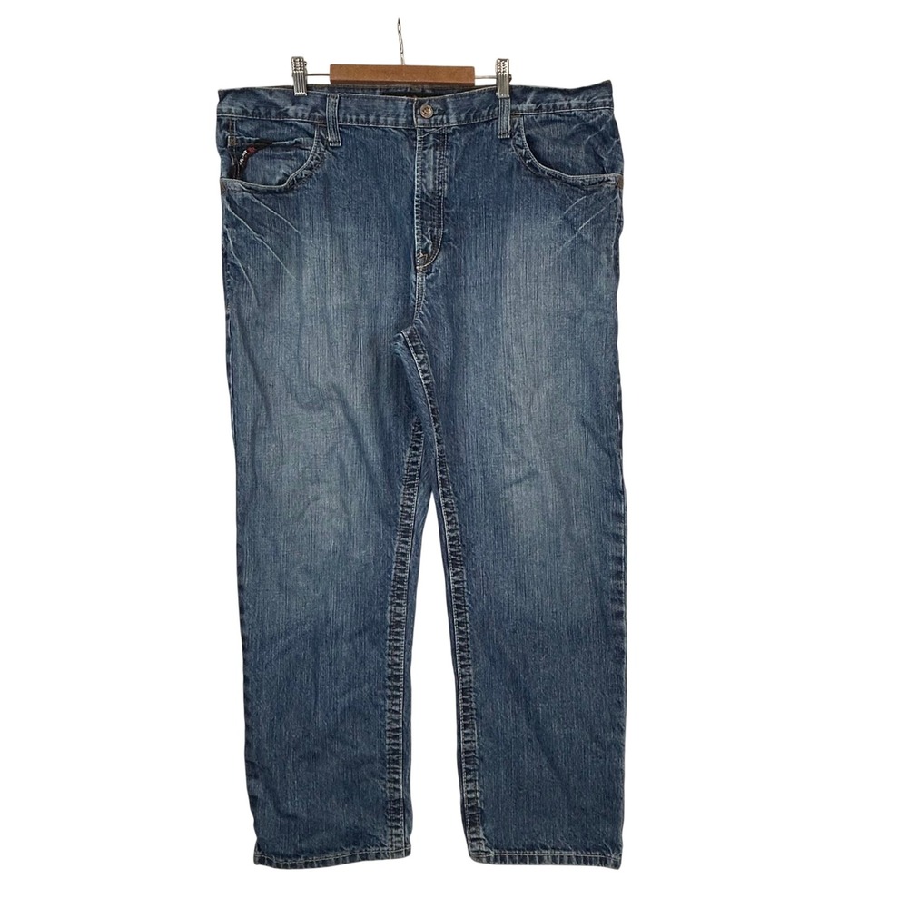 Ariat M3 FR Loose Straight Jeans Mens 42x32 Blue Denim Flame Resistant Workwear